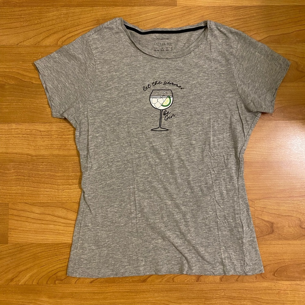Primark Graphic Tee - Let the Summer be Gin